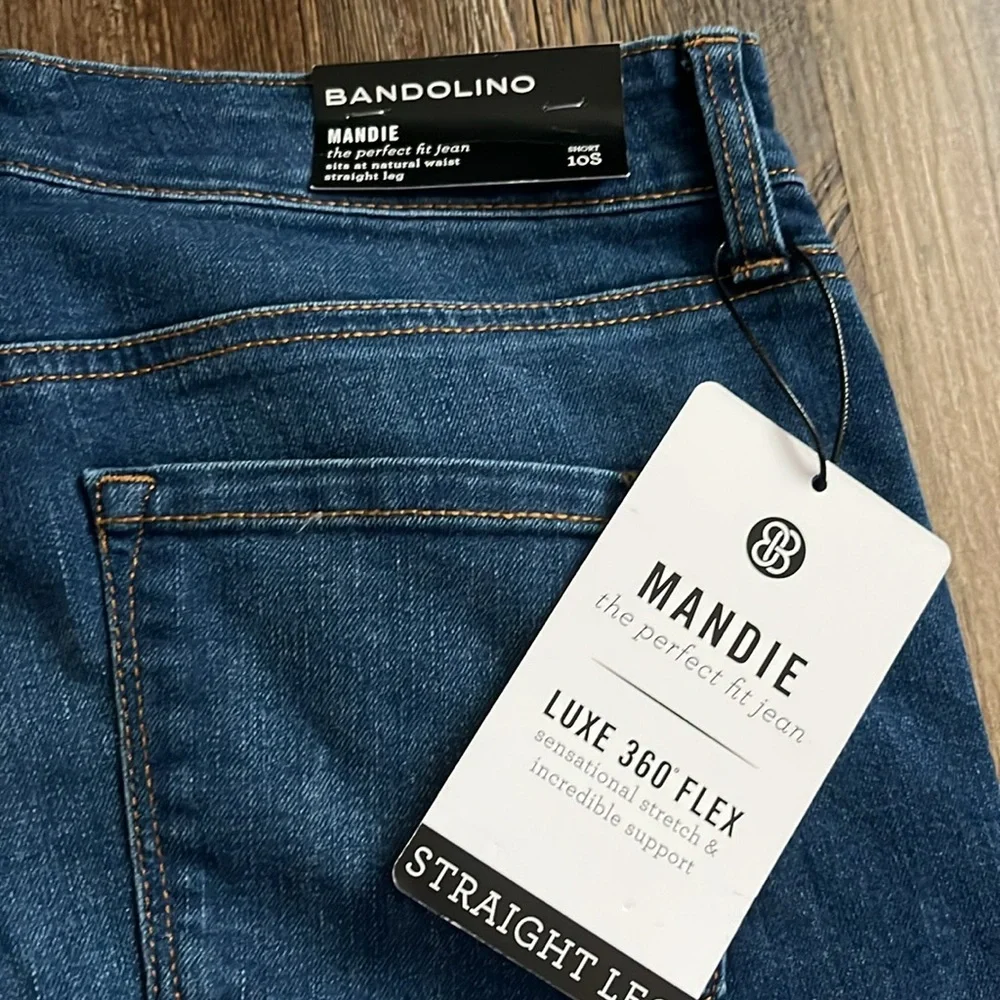 Womens Bandolino Mandie Straight Short Jeans - Picture 7 of 9
